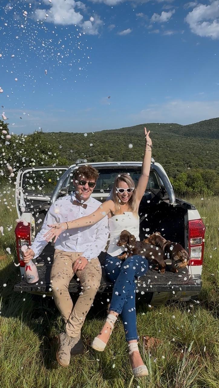 Kobus en Anika vier hul save the date
